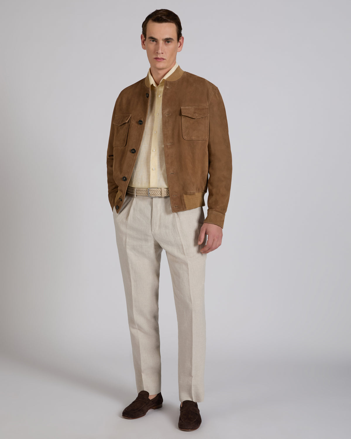 Regular fit linen shirt