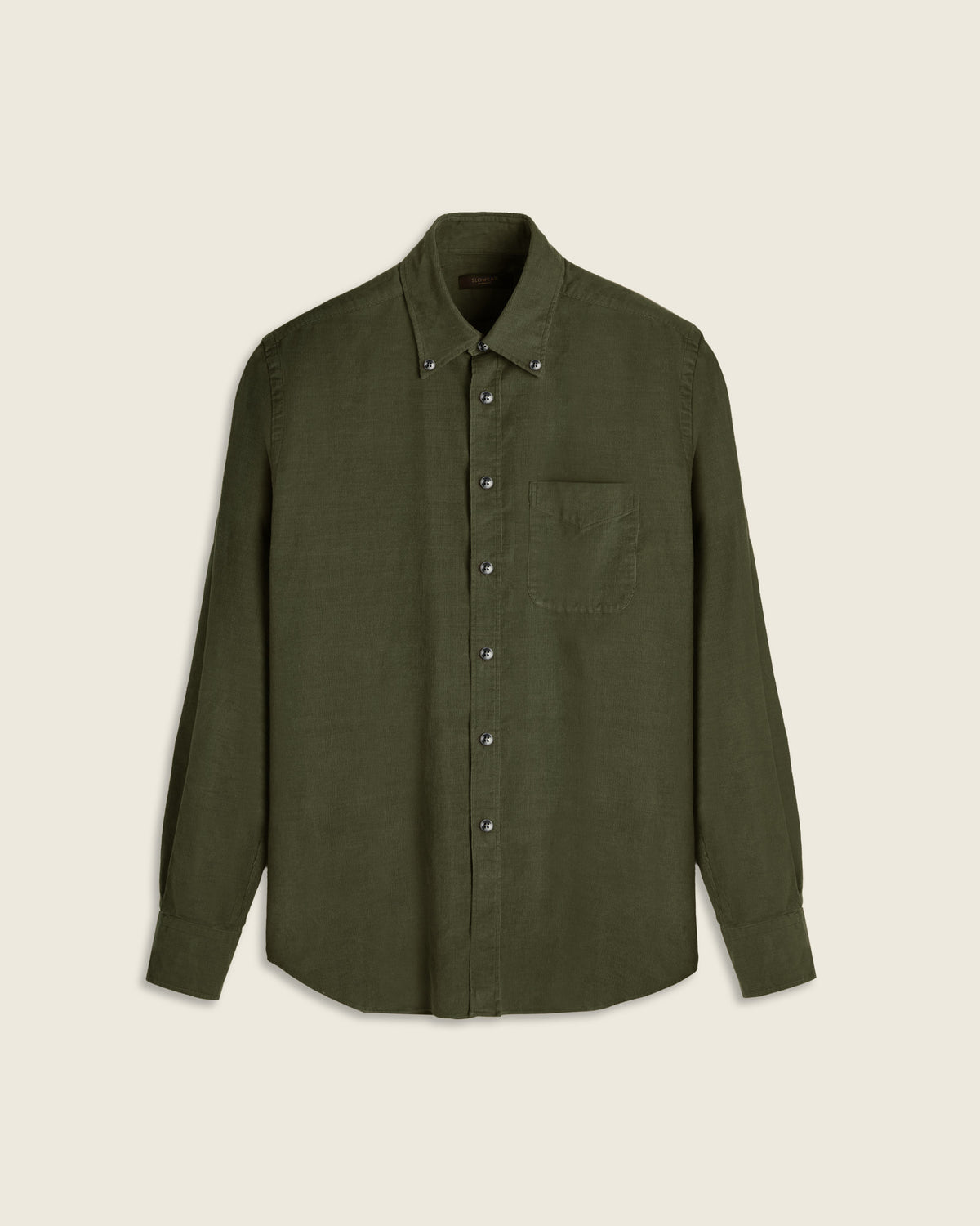 Camicia casual fit in velluto