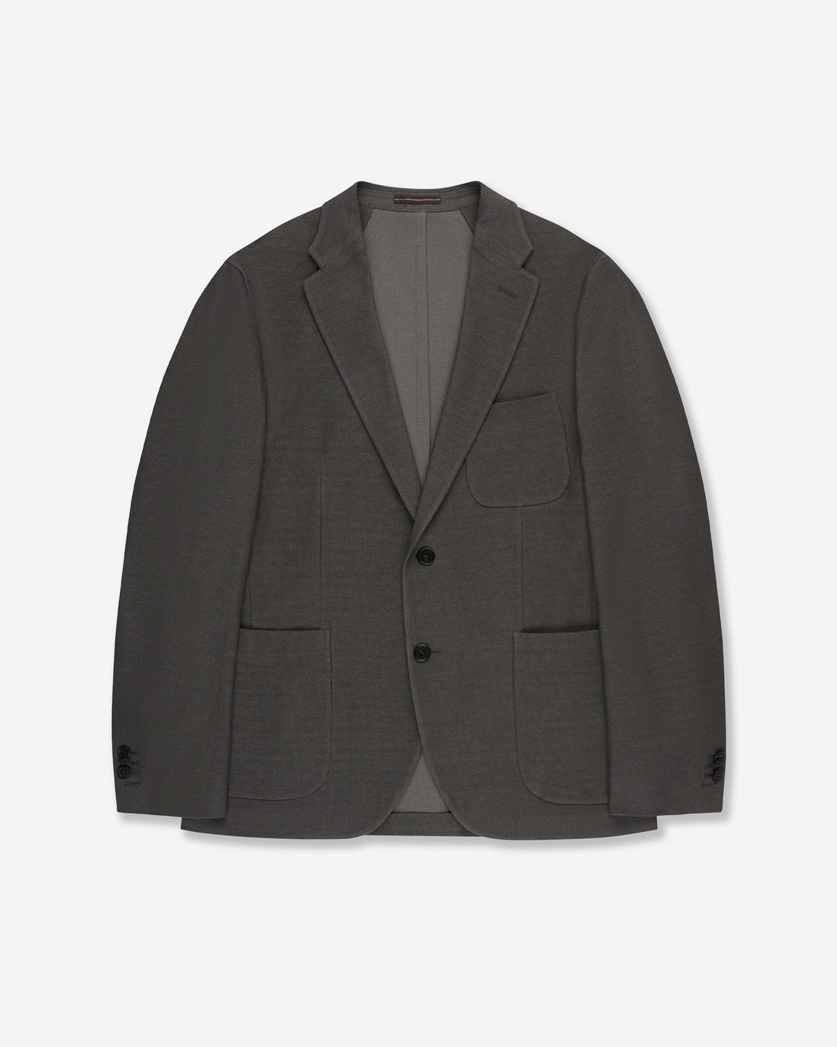 Slim fit English-rib knit jersey jacket