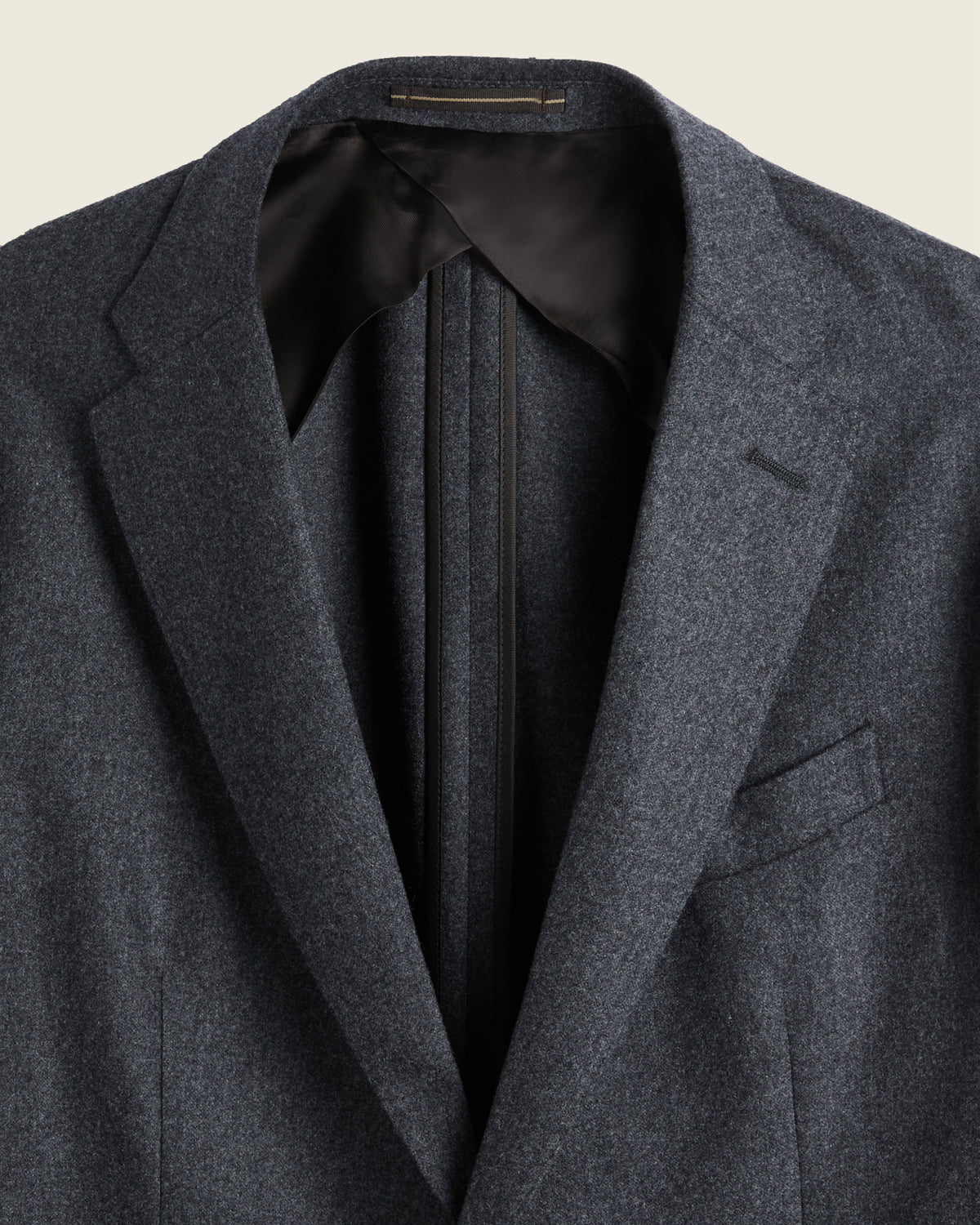 Slim fit wool and cashmere flannel jacket