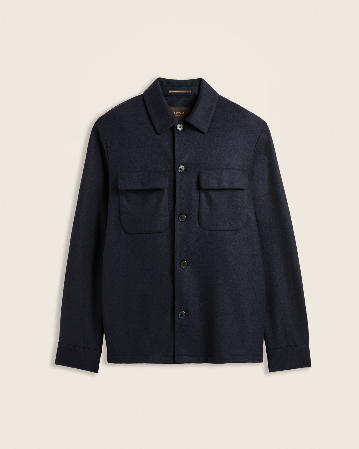 Pure cashmere jersey overshirt