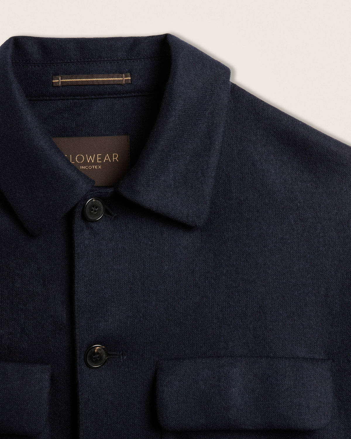 Pure cashmere jersey overshirt