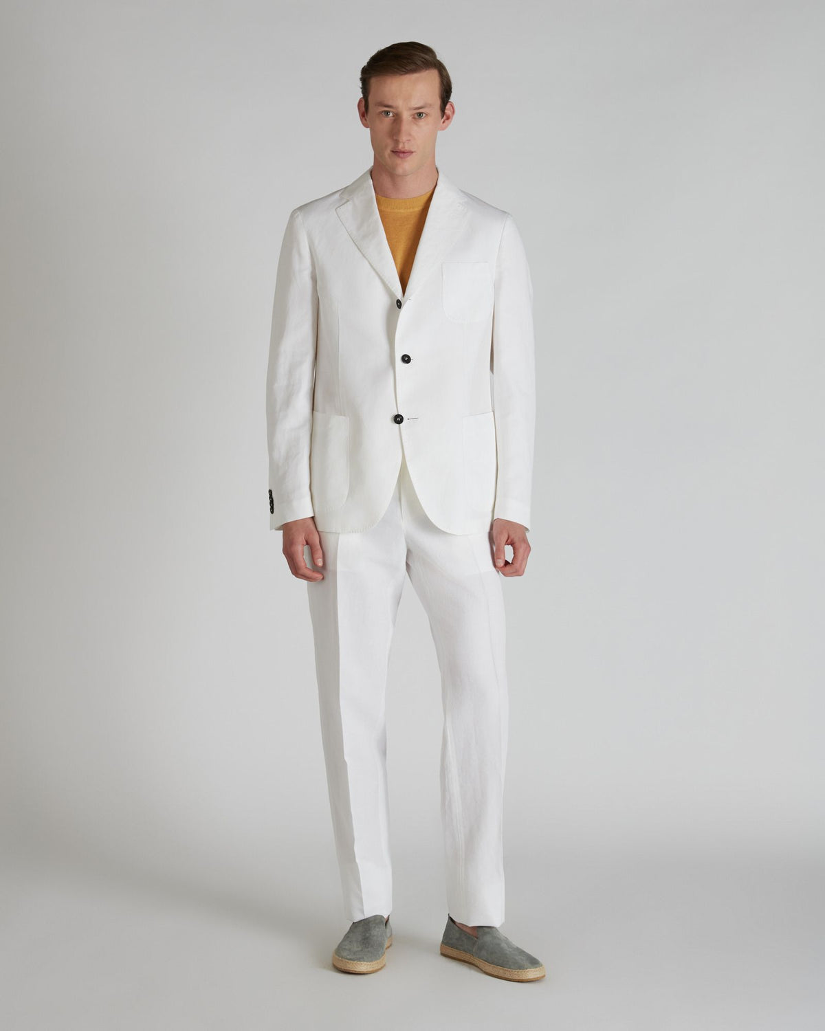 Incotex - Regular-fit Chinolino suit - optical white