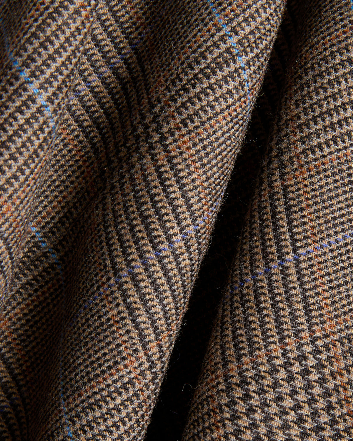 Regular fit double-breasted jacket in Prince of Wales stretch-wool