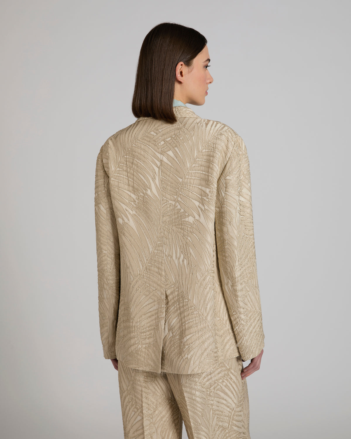 Veste wide fit en jacquard de viscose