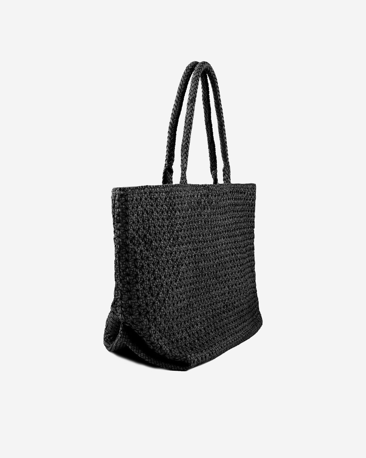 Massimo Palomba - Braided leather bag - black