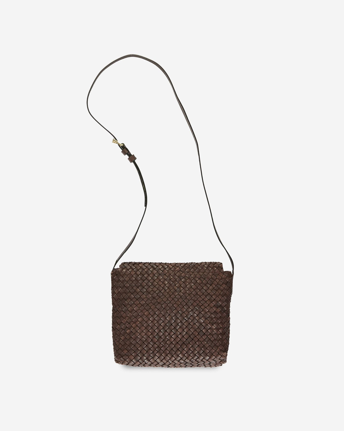 Massimo Palomba - Calfskin crossbody bag - dark brown