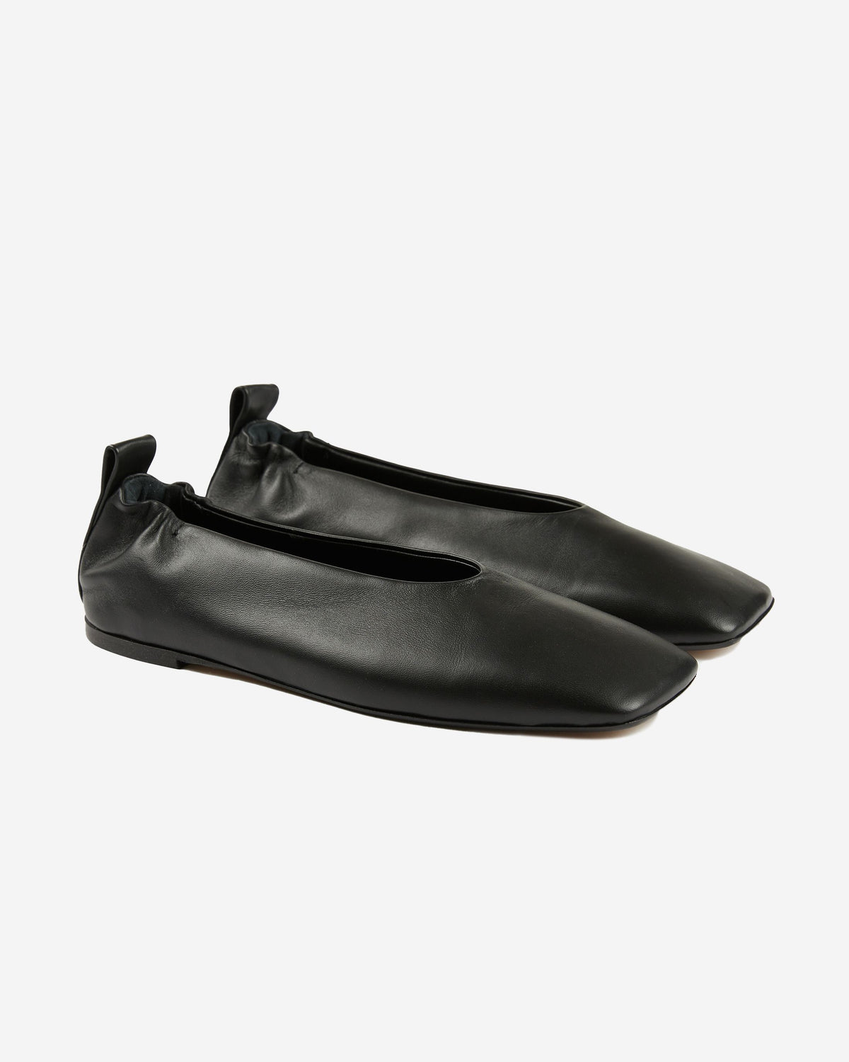 - Leather ballet pumps - black