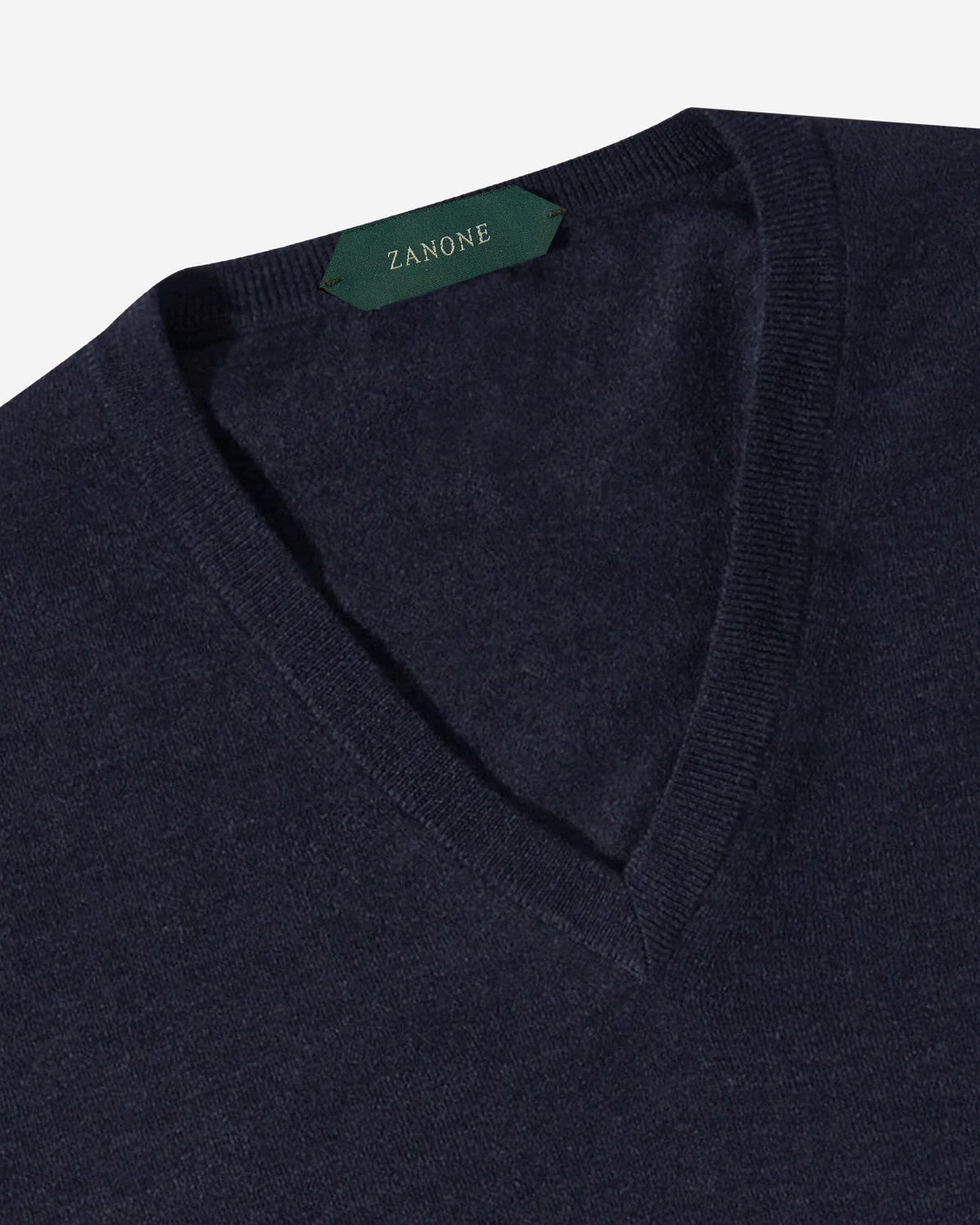 Slim-fit V-neck sweater in Flexwool