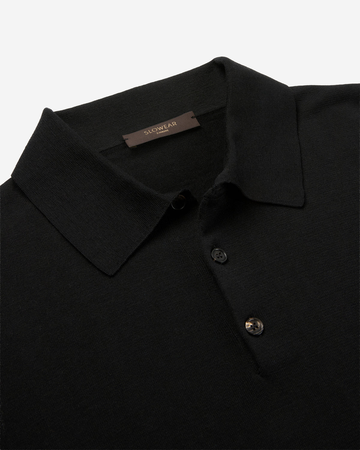 Polo slim fit en coton et soie