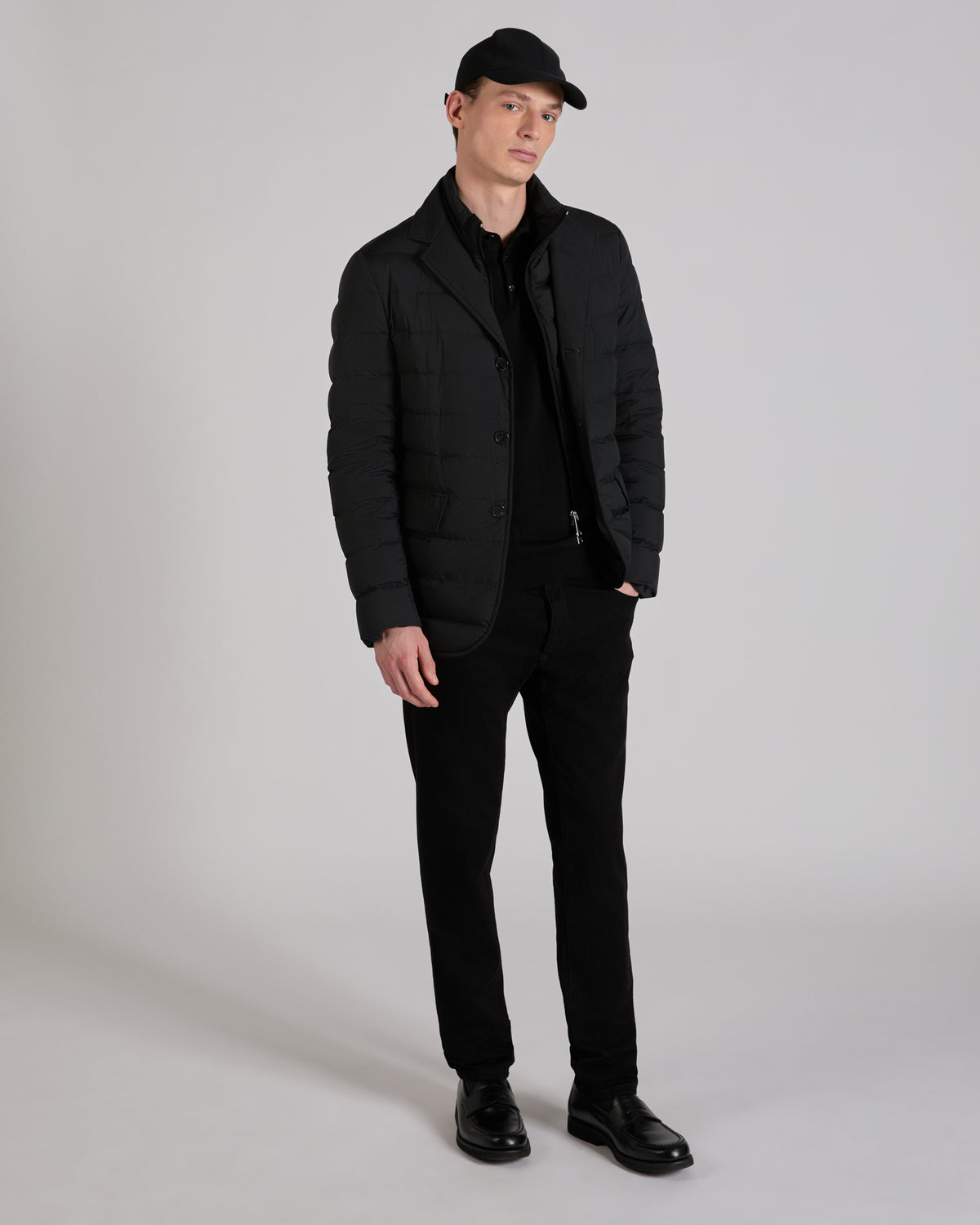 Polo slim fit en coton et soie
