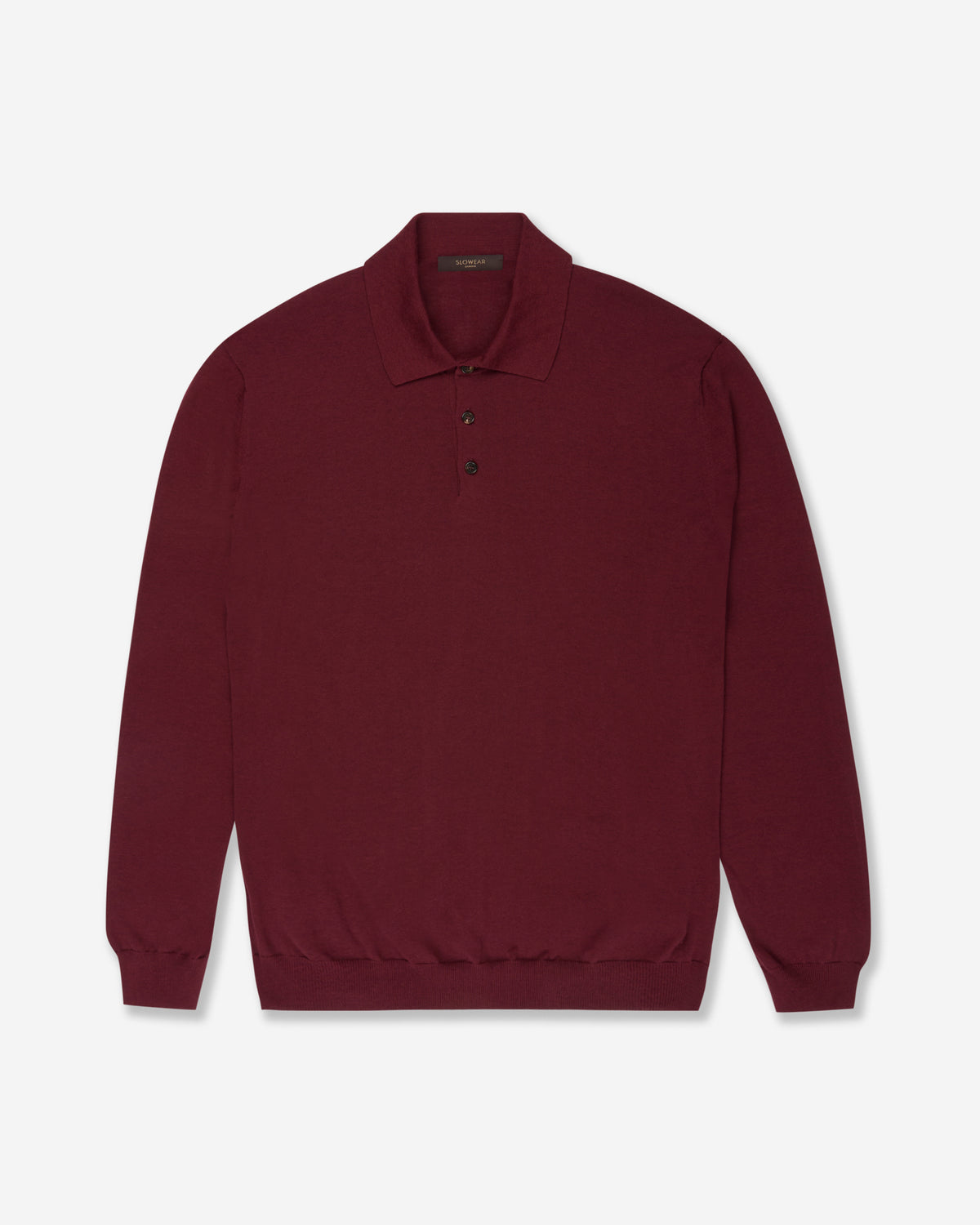 Slim fit cotton and silk polo shirt