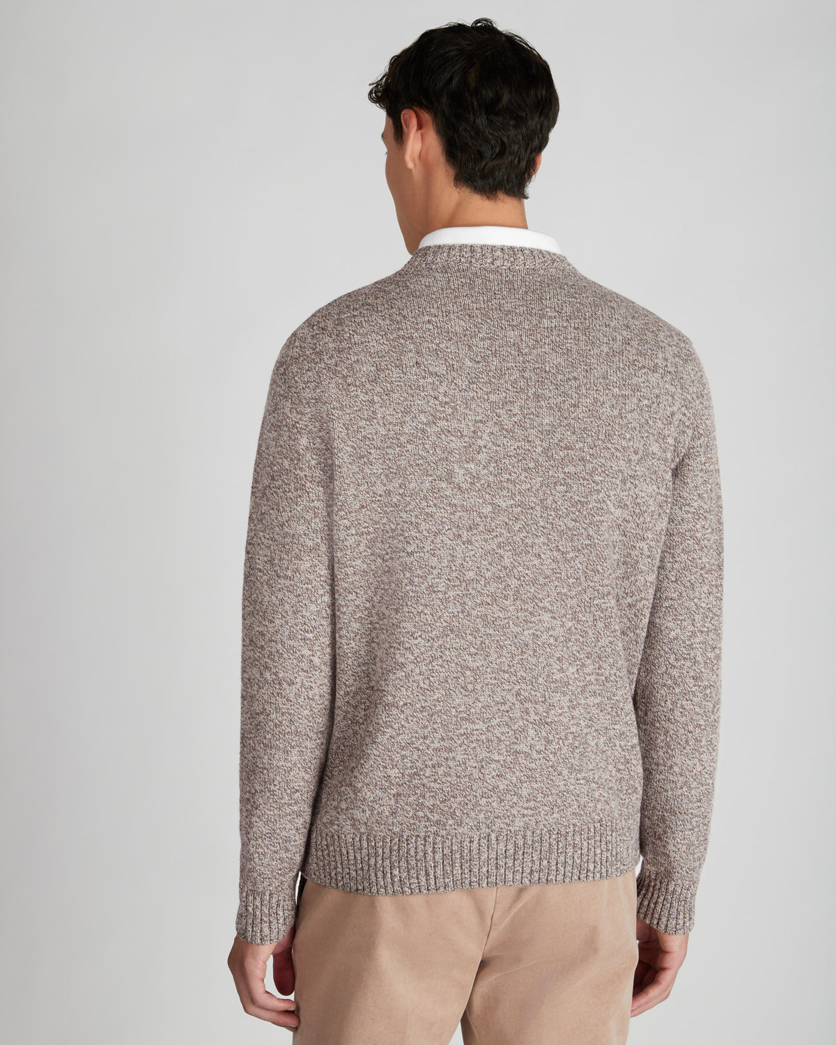 Rundhalspullover Slim Fit aus Geelong-Wolle