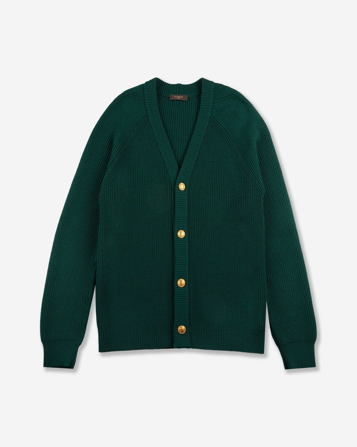 Slim fit wool cardigan