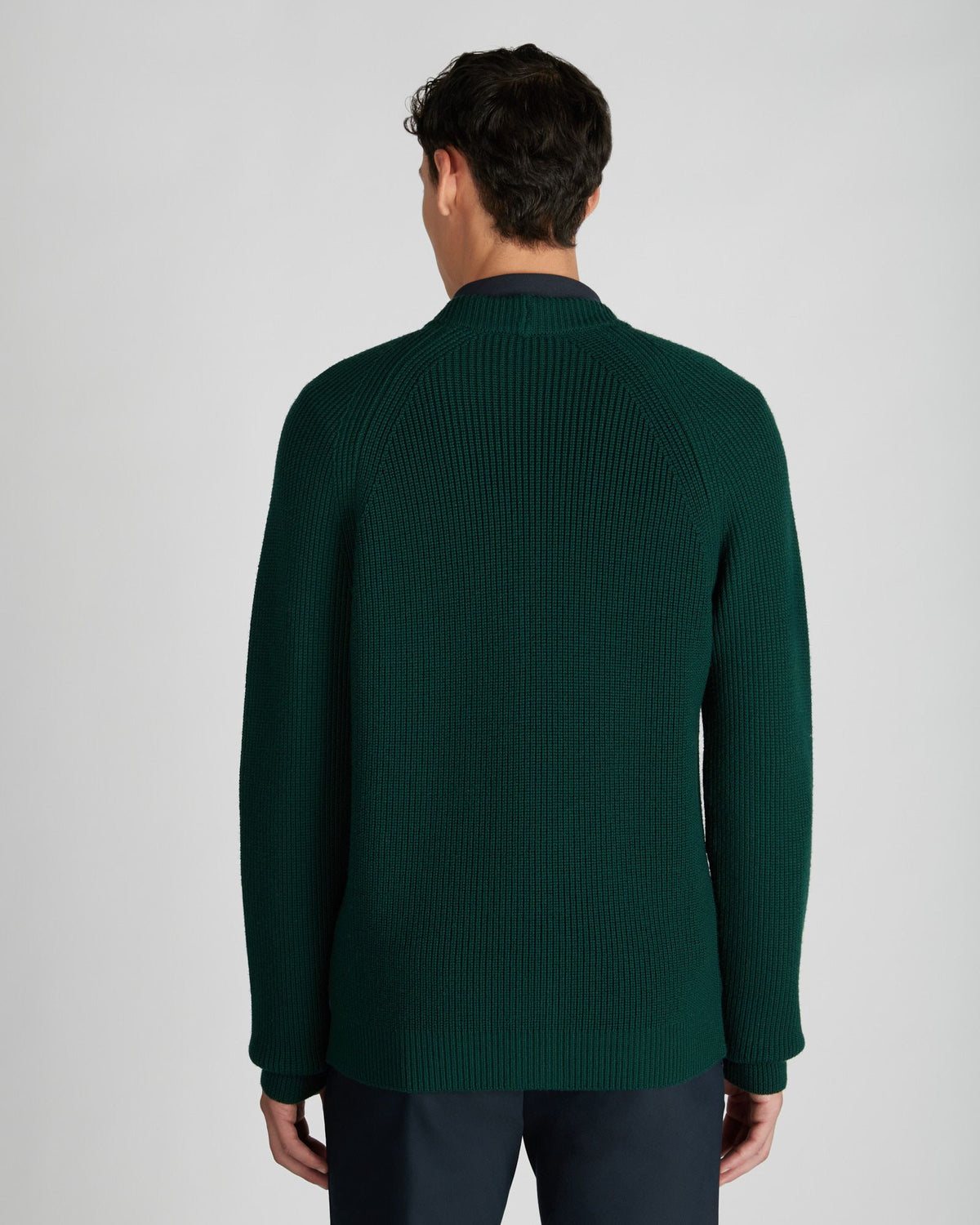 Slim fit wool cardigan