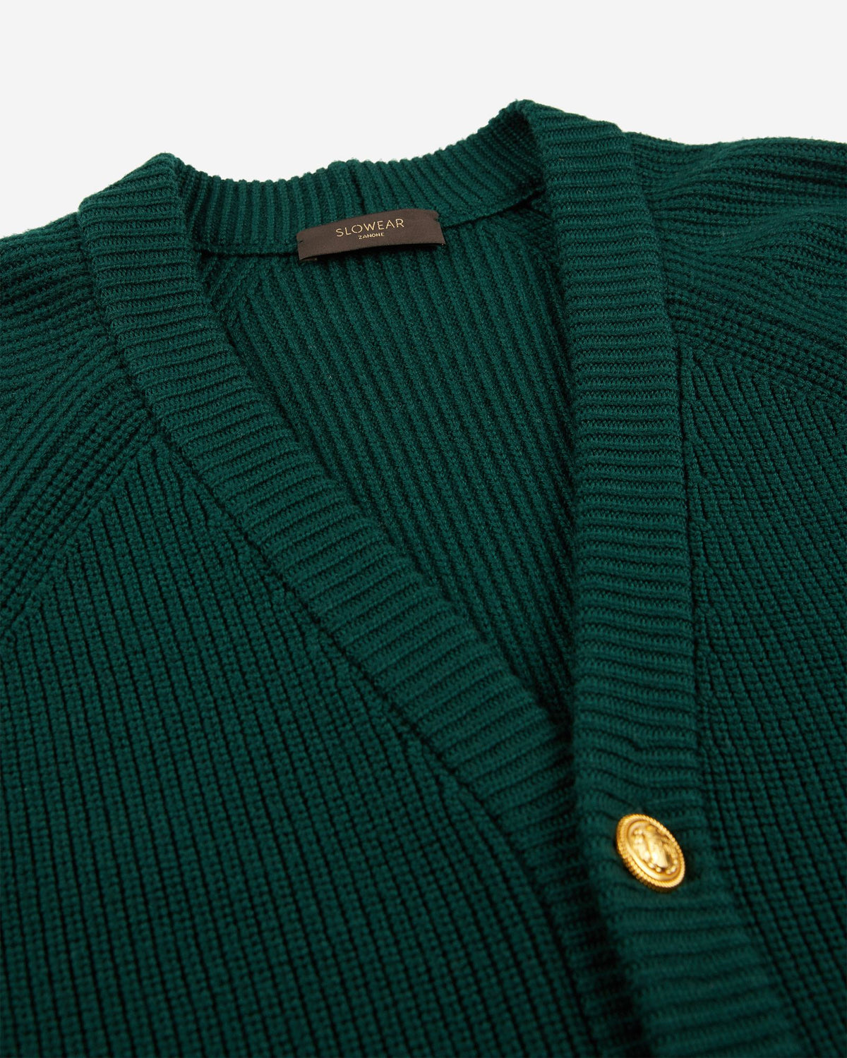 Slim fit wool cardigan