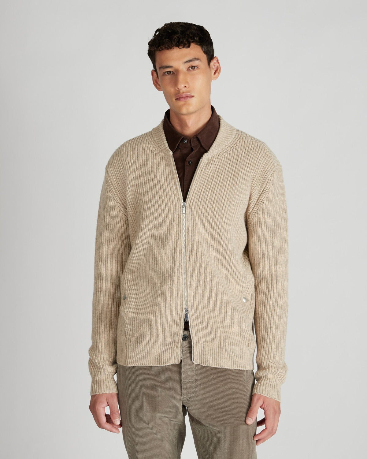 Slim fit Geelong wool jacket