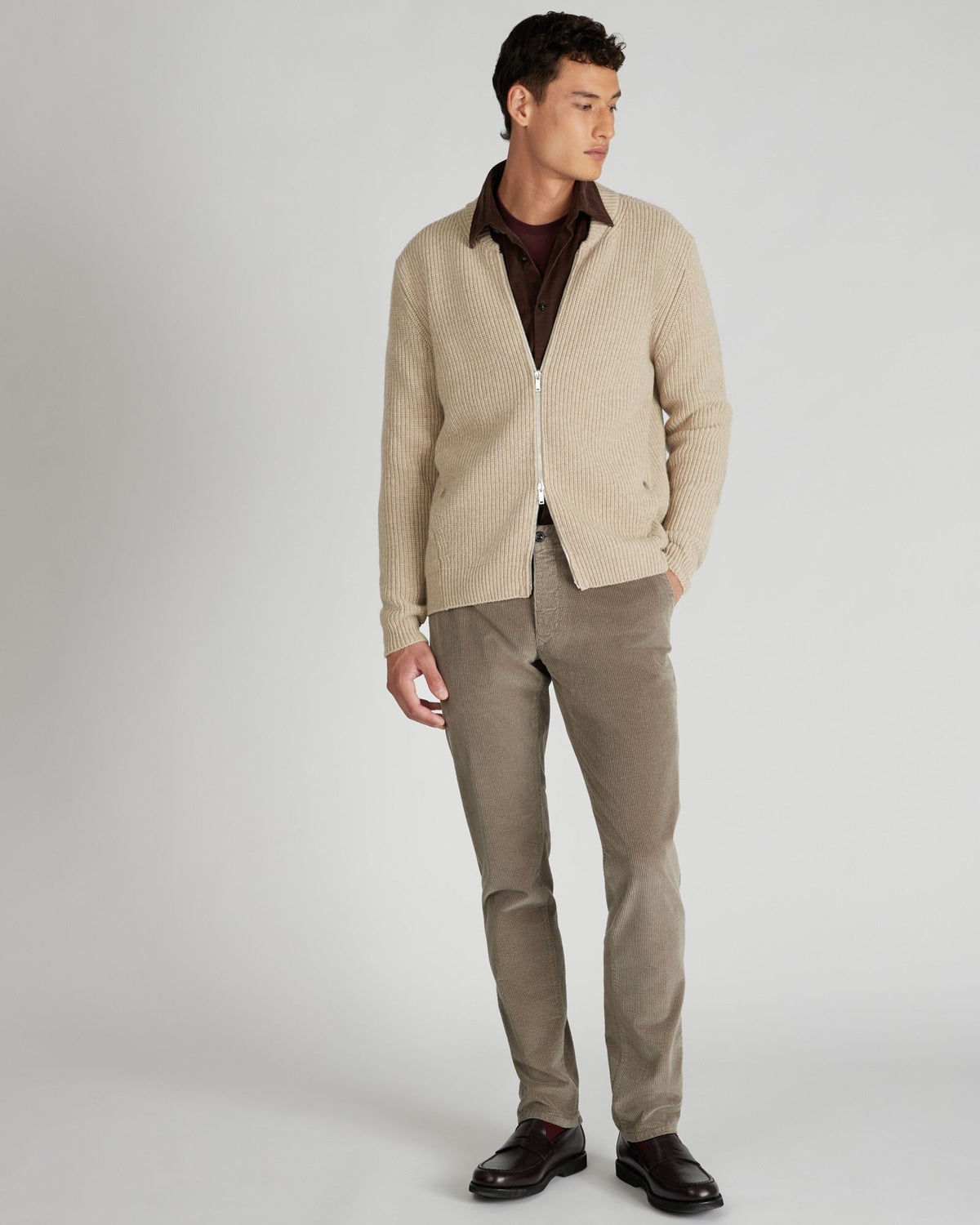 Slim fit Geelong wool jacket