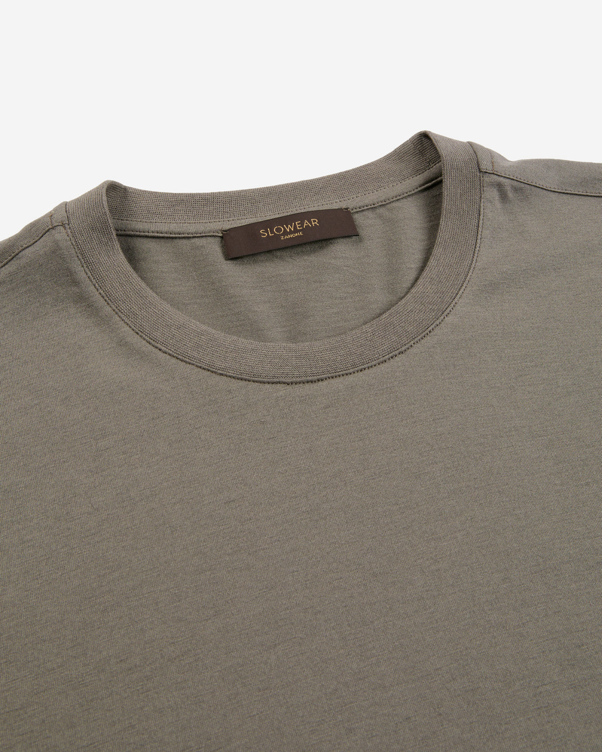 Slim fit cotton and silk jersey T-shirt