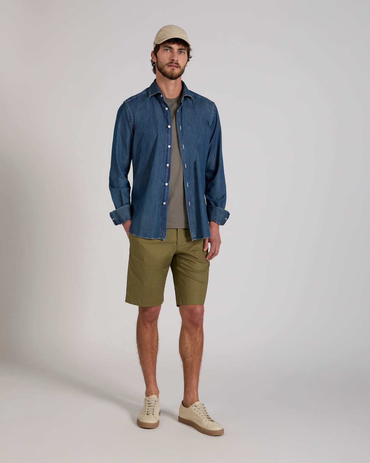 Slim fit cotton and silk jersey T-shirt