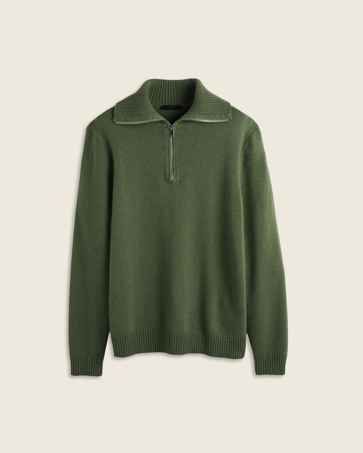 Cashmere halfzip sweater