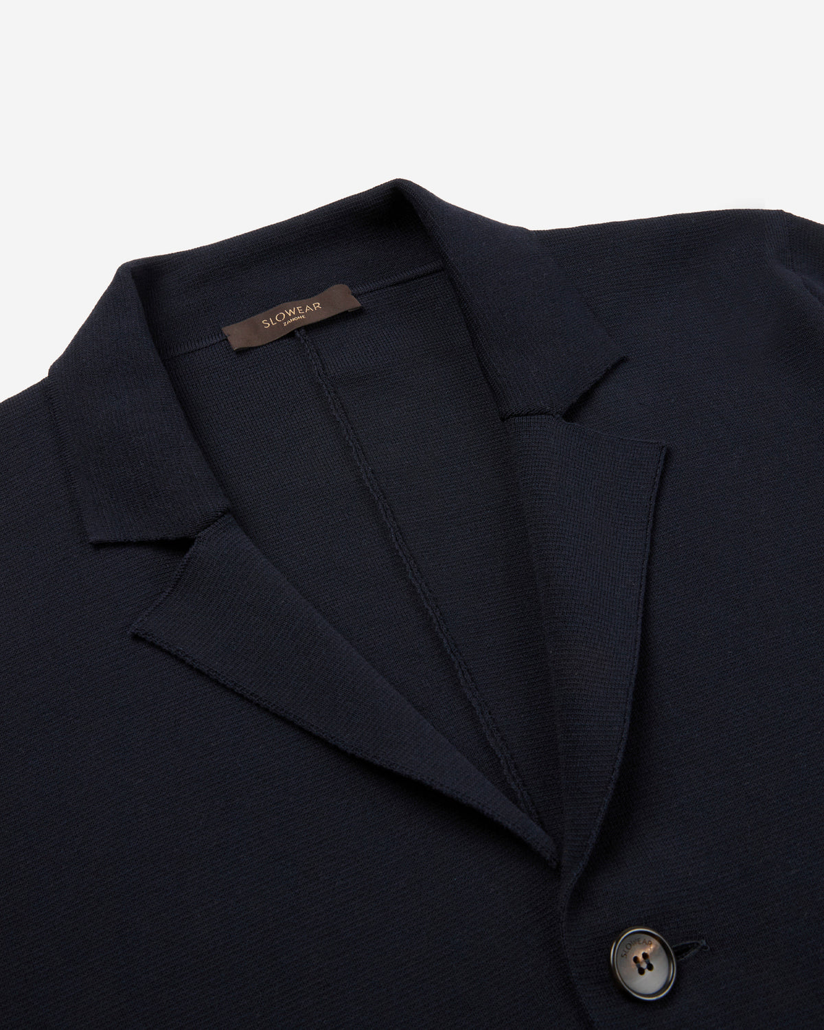 Slim fit cotton crepe jacket