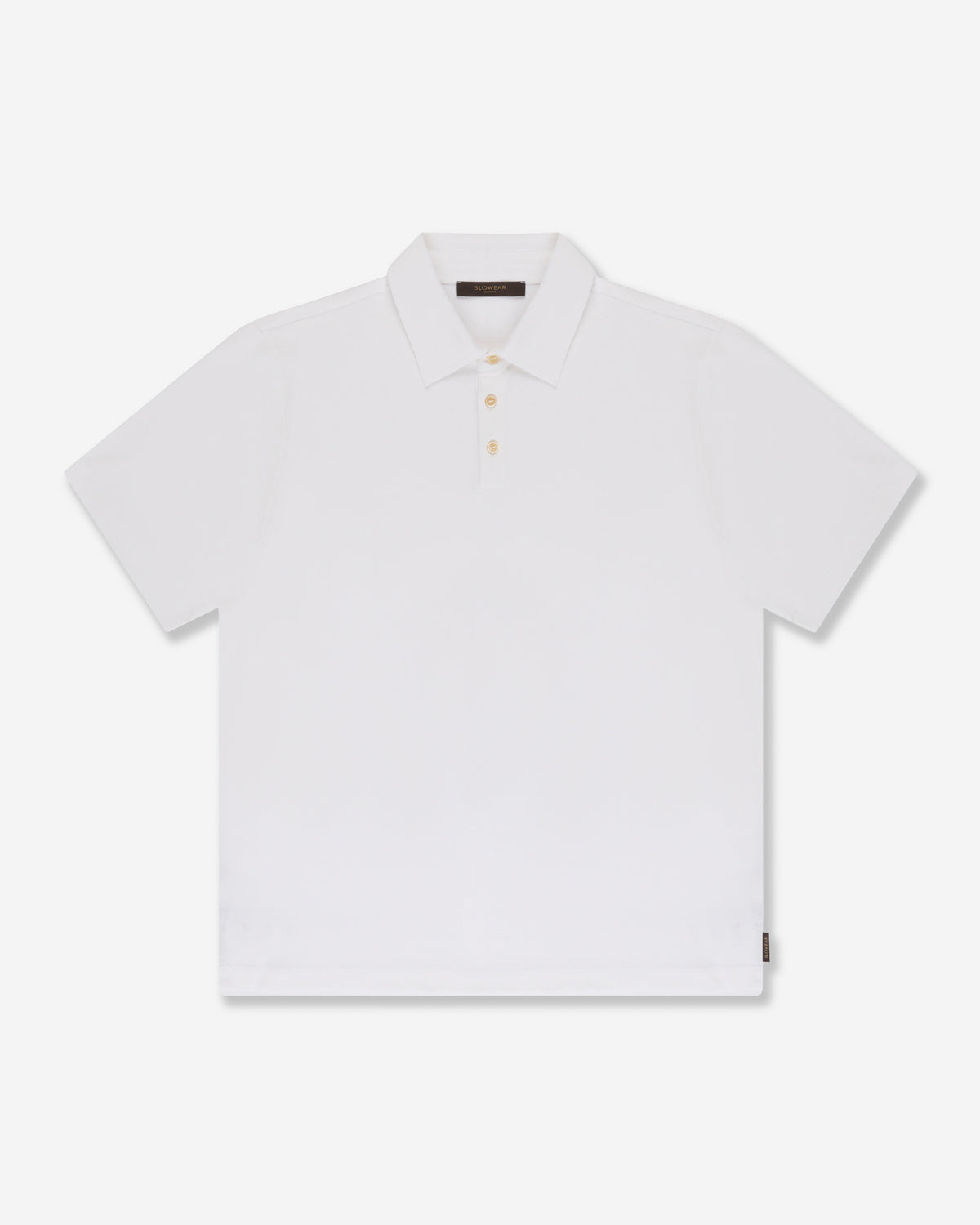 Slim fit cotton and silk jersey polo shirt