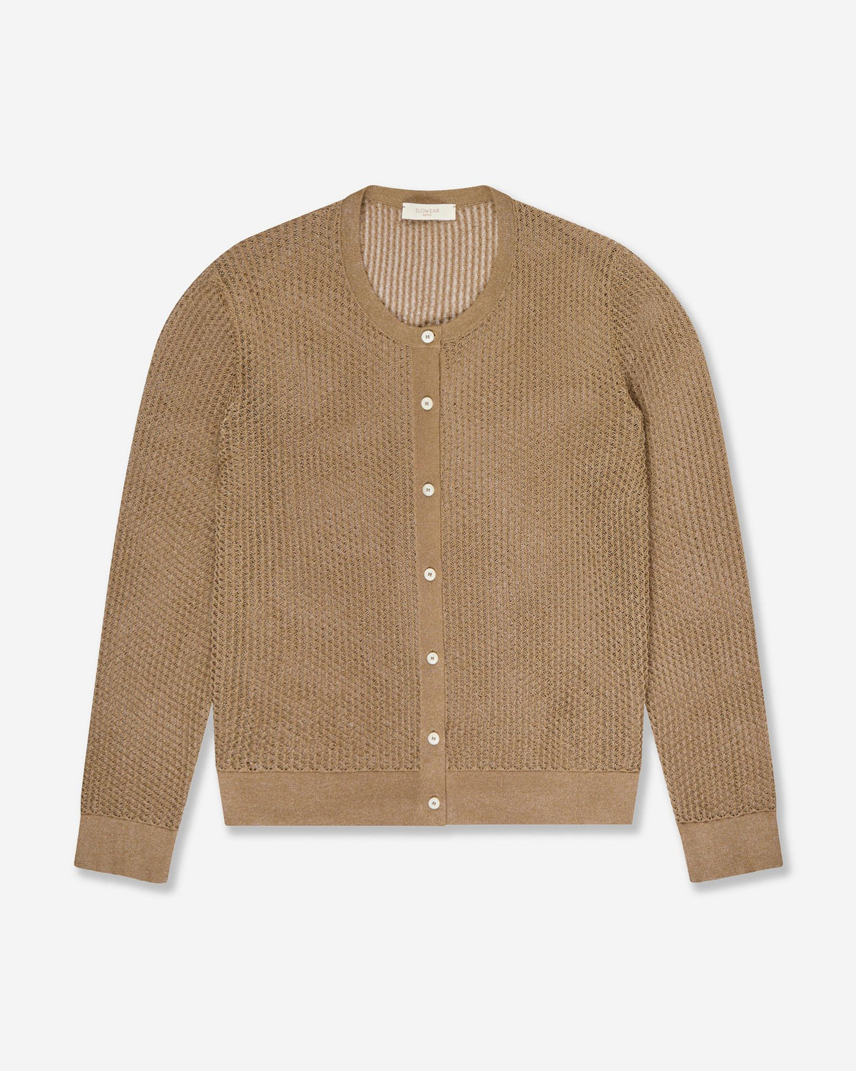 Zanone - Regular fit viscose cardigan - dark beige