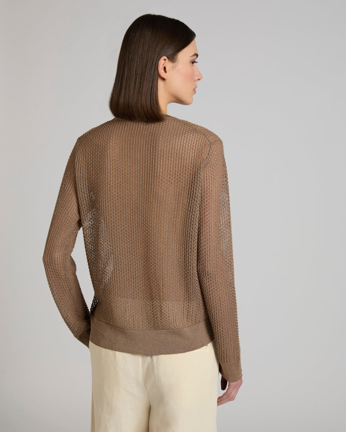 Regular fit viscose cardigan