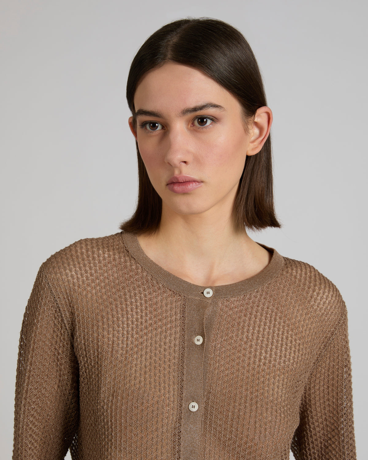 Regular fit viscose cardigan