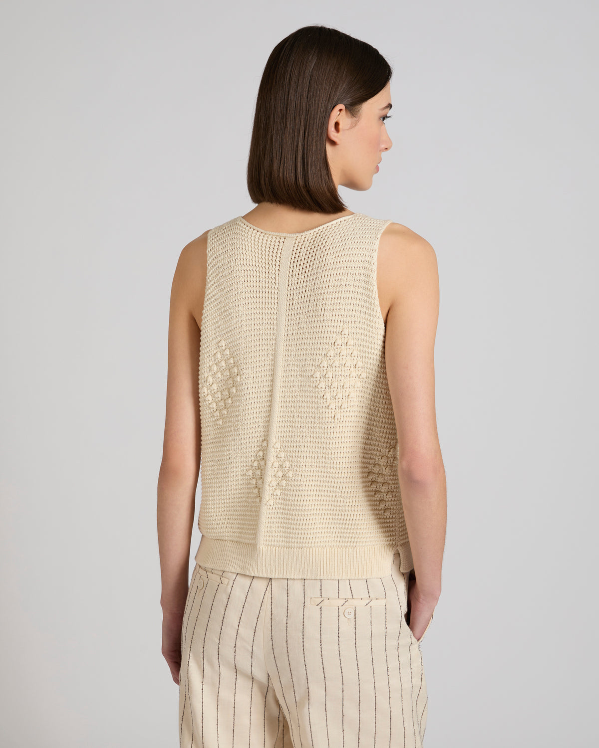 Slim fit cotton vest top