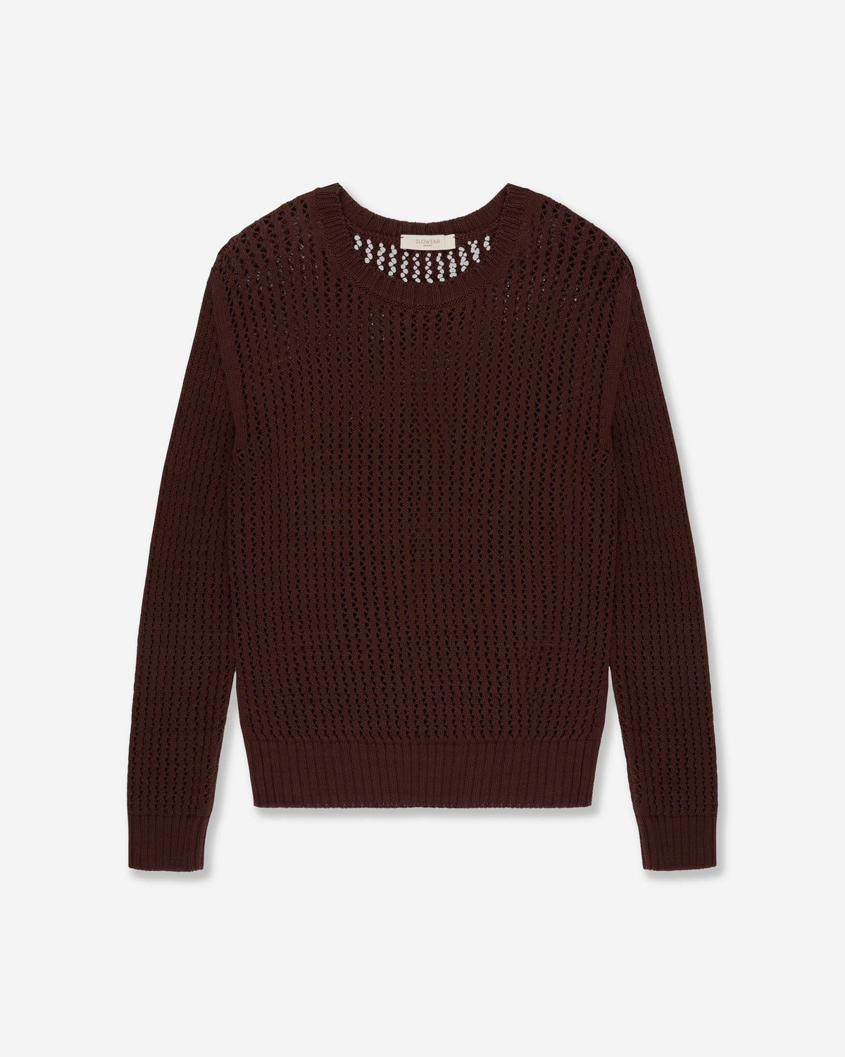 Zanone - Regular fit cotton crew neck jumper - mocha