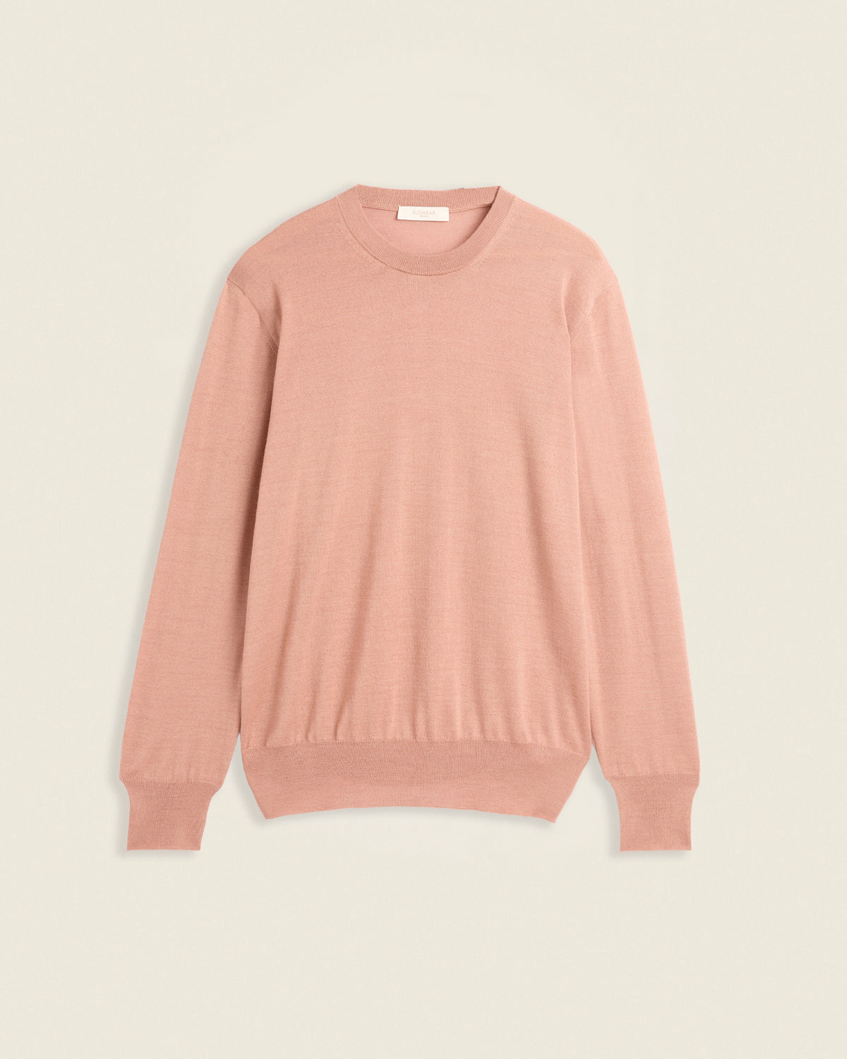 Slim fit cashmere and silk crew-neck sweater