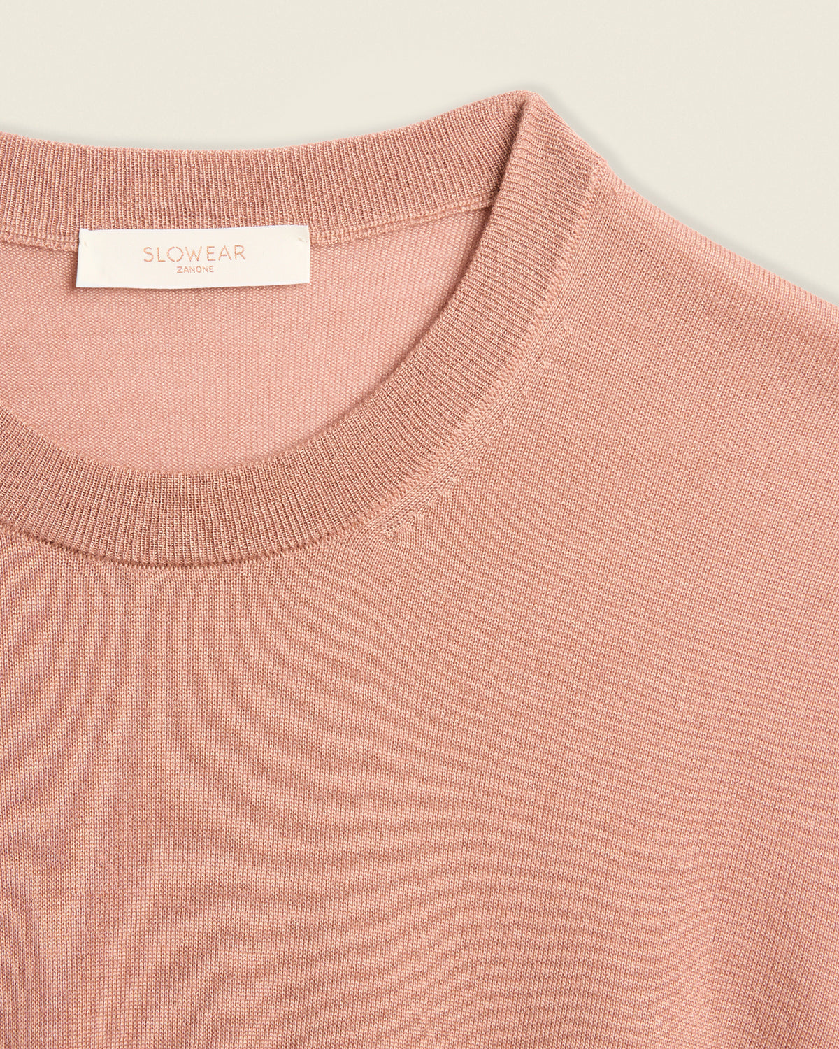 Slim fit cashmere and silk crew-neck sweater