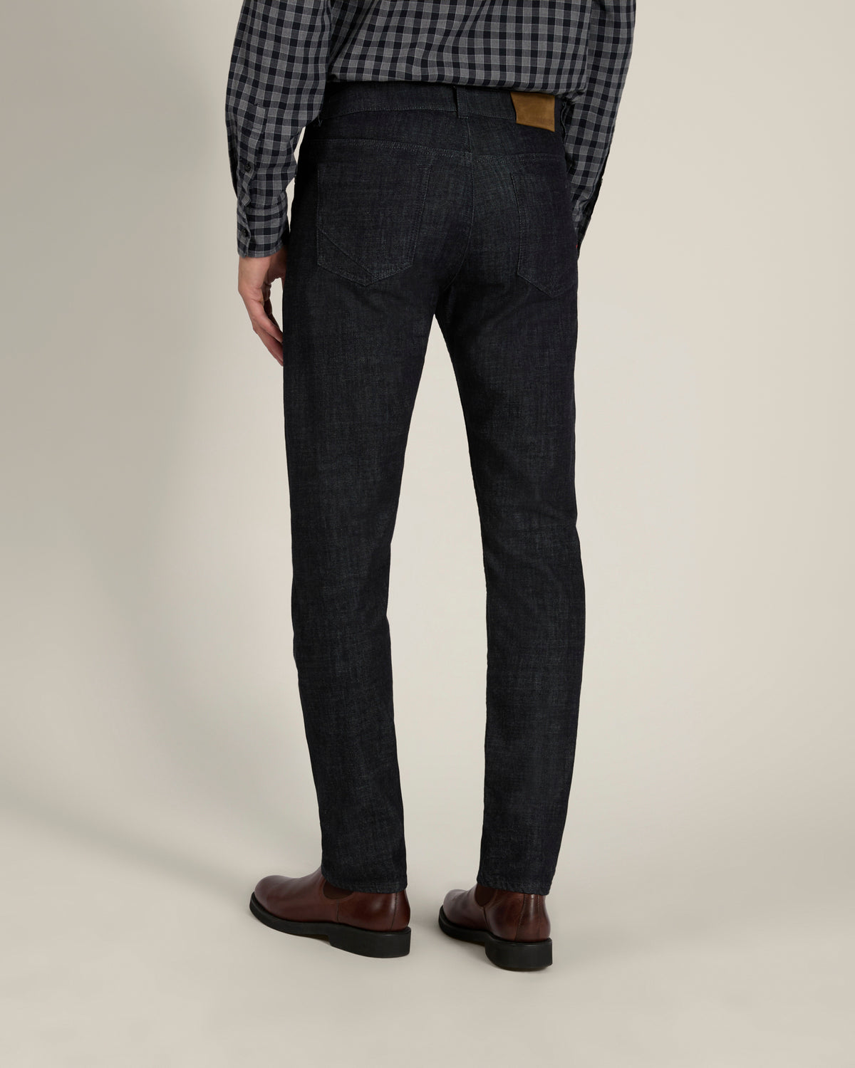 Slim fit stretch denim fivepocket trousers