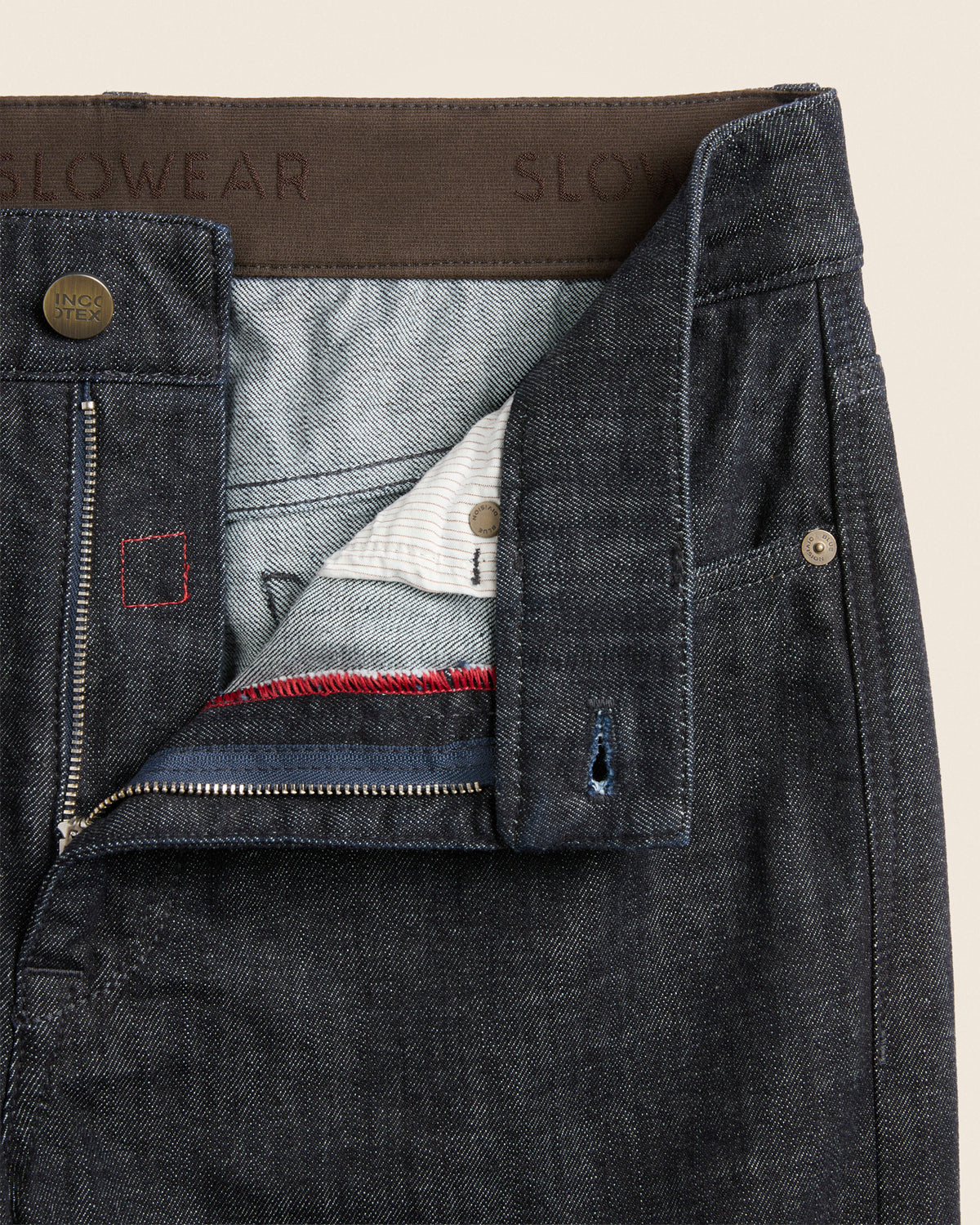 Slim fit stretch denim fivepocket trousers