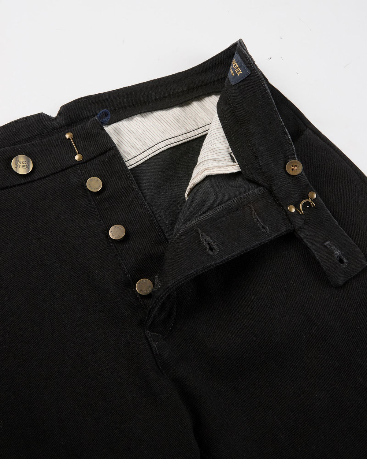 Incotex Blue Division - Slim fit denim trousers - dark black