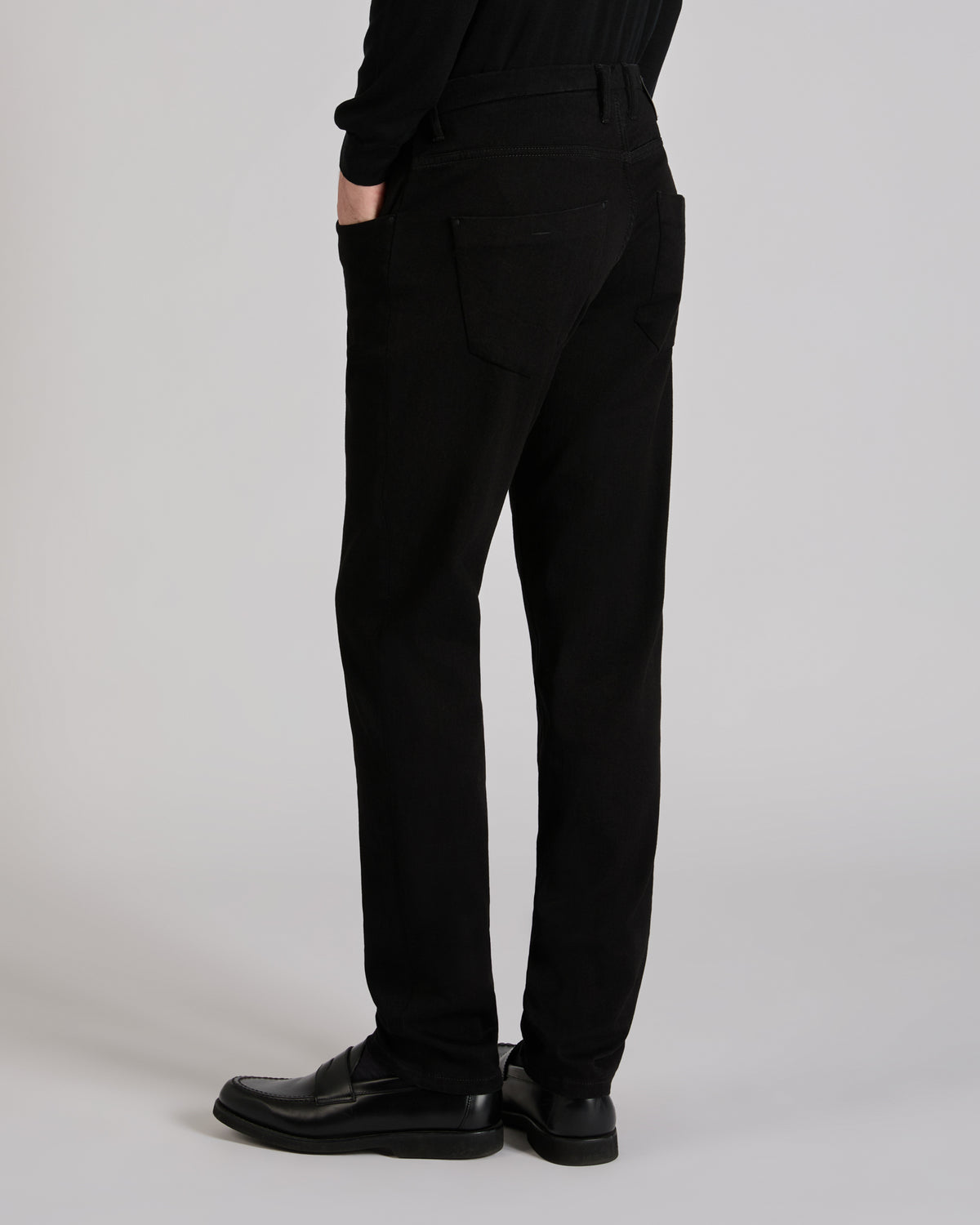 Slim fit denim trousers