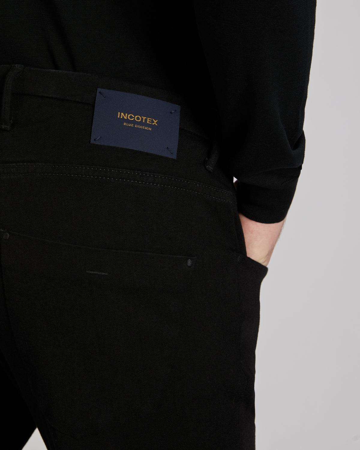 Slim fit denim trousers
