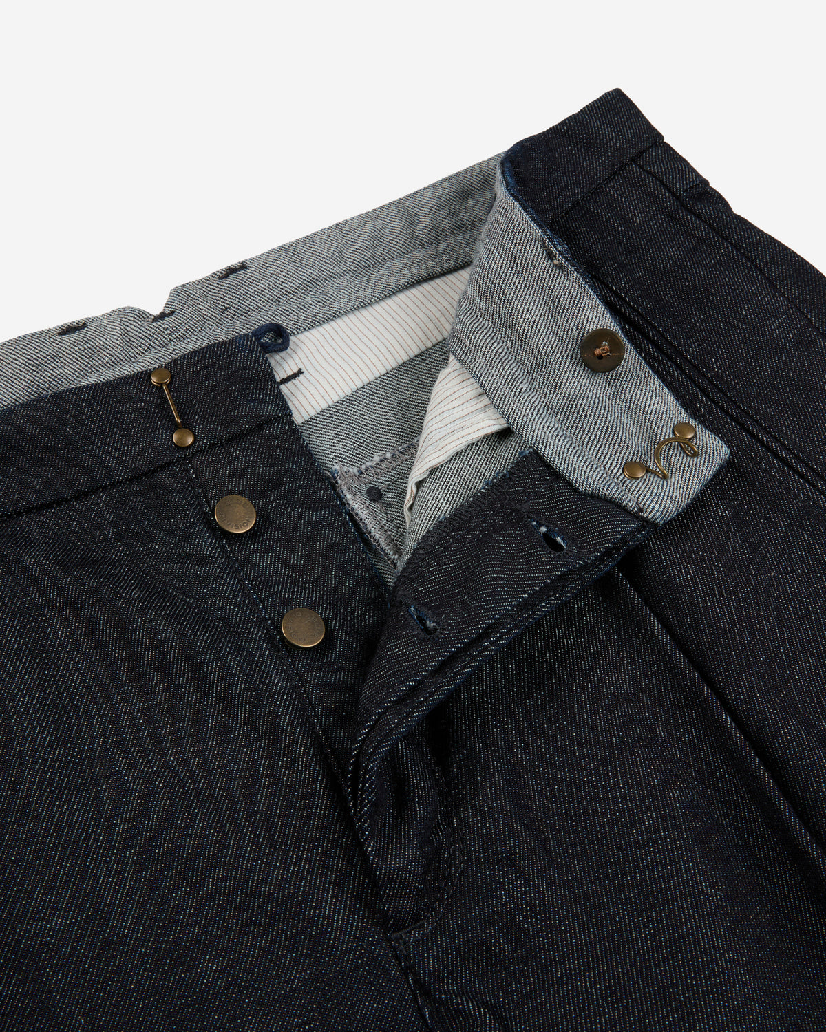 Tapered fit Japanese denim trousers