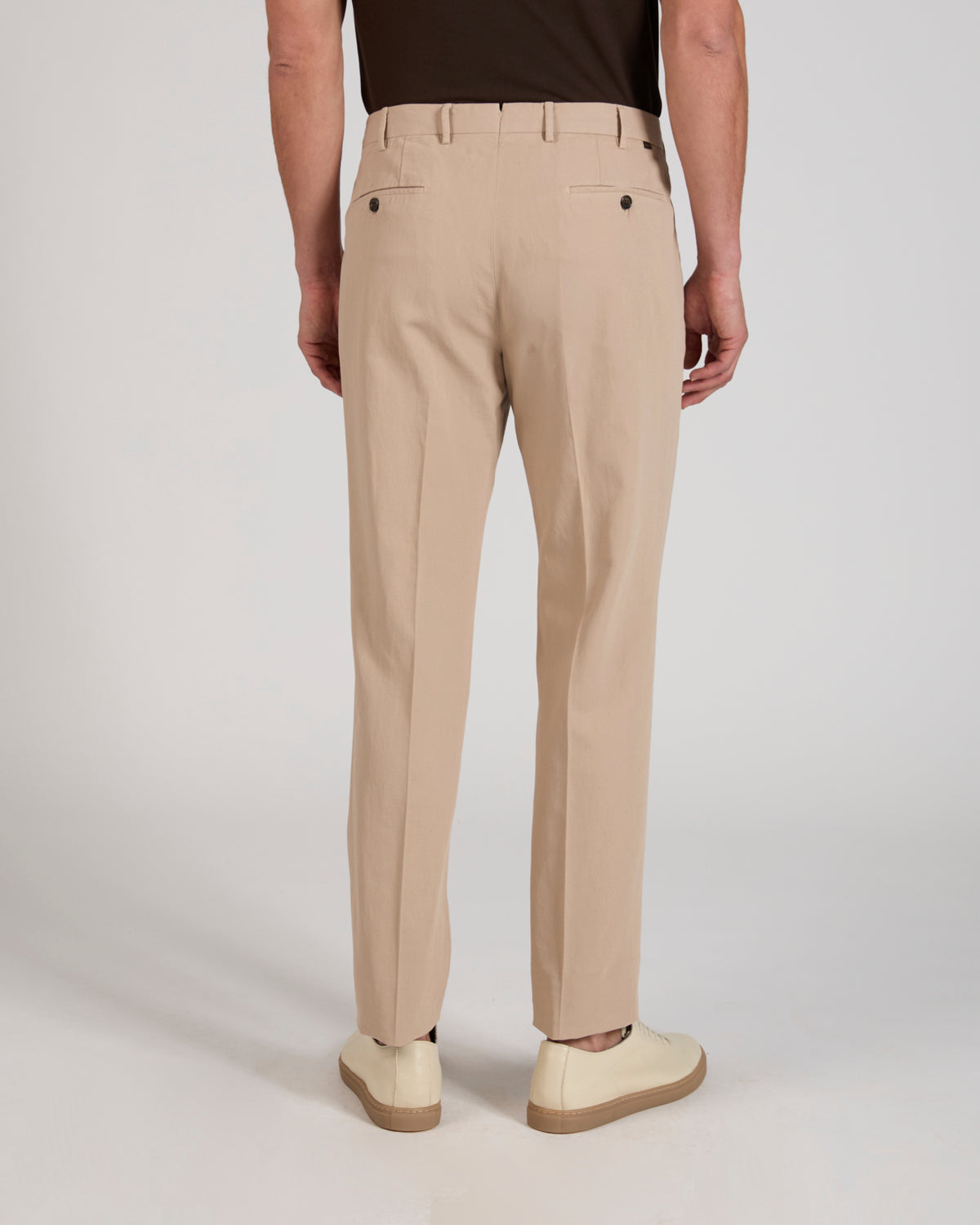 Tapered fit Chinolino ice crêpe trousers